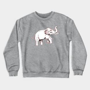 Elephant Safari African Tusks Big Trunk Mammal Herd Crewneck Sweatshirt